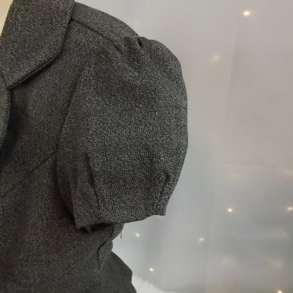 IZ Byer Black and White Tweed Fitted Blazer, Size M - Picture 8 of 13